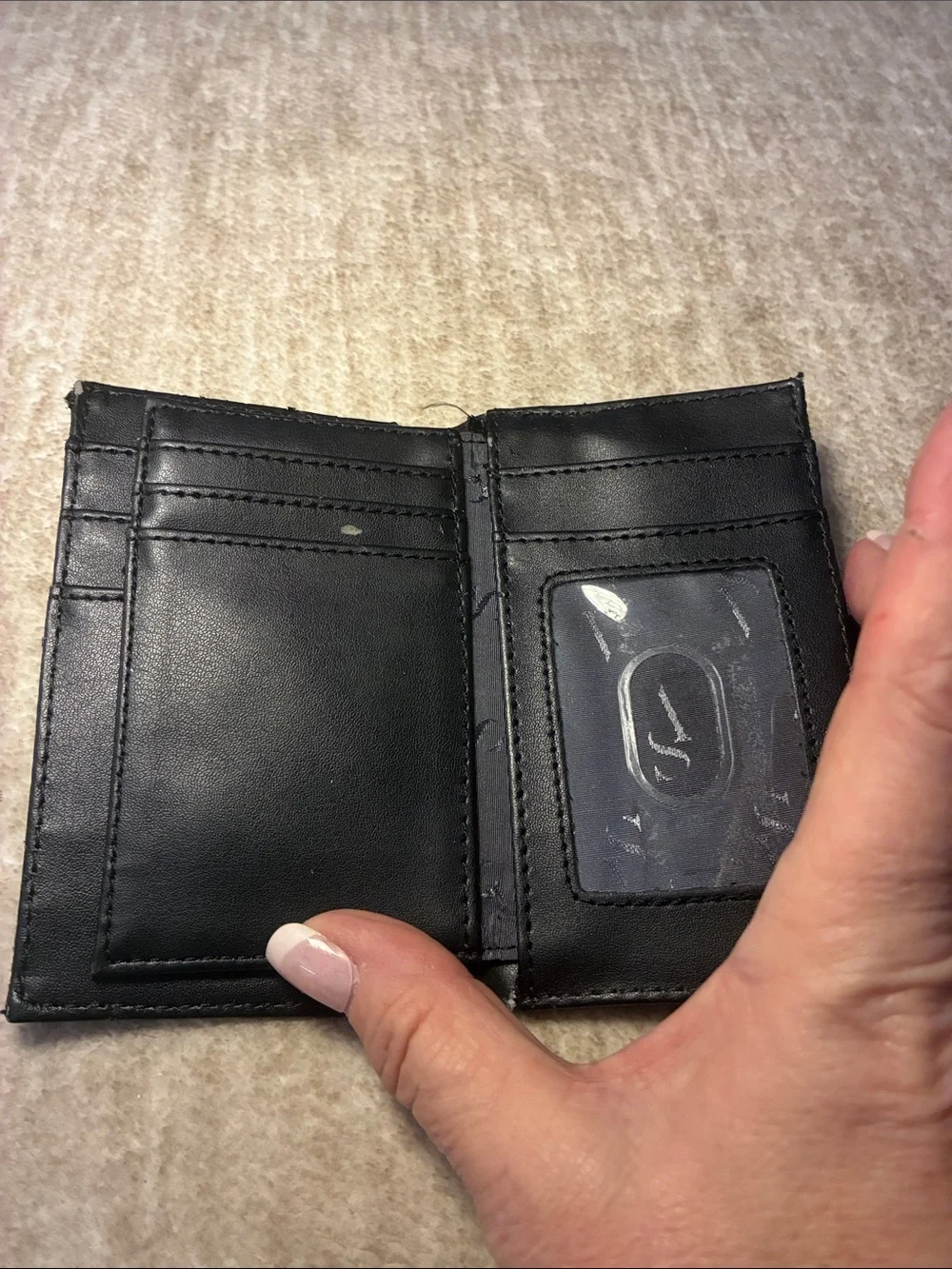 Simply Vera Vera Wang Black Textured‎ Wallet